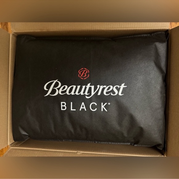 🎉LAST PIECE🎉2PC BEAUTYREST BLACK Luxurious Down And Feather Blend Pillow - Picture 7 of 10